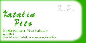 katalin pits business card